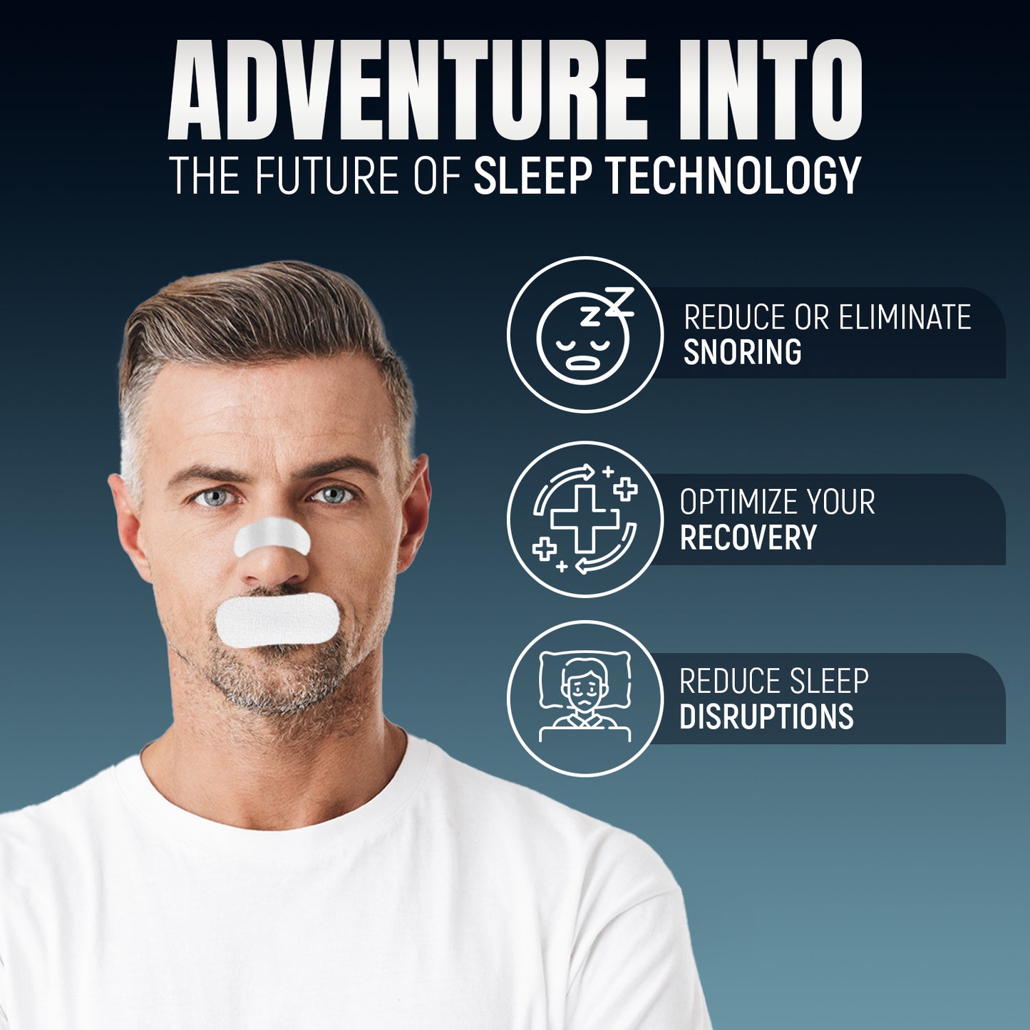 SleepSeal Nasal Strips and Mouth Tape for Sleeping